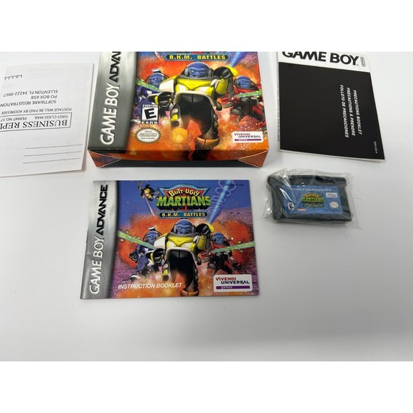 Butt-Ugly Martians B.K.M. Battles (Nintendo Game Boy Advance, 2002) COMPLETE BOX - Picture 9 of 10
